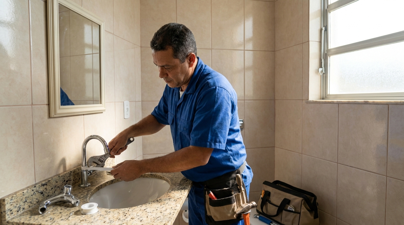 Ajustes em Torneiras no Flexal, Serra‑ES